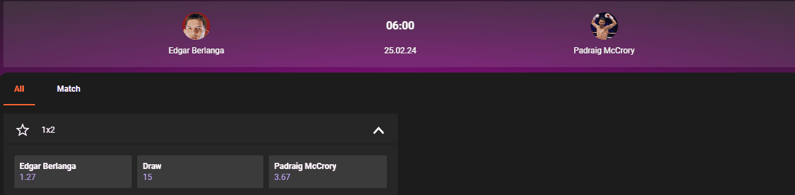 GGBet Live Boxing Betting